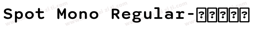 Spot Mono Regular字体转换
